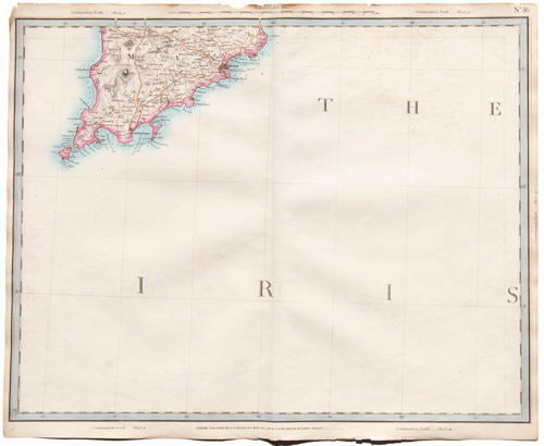 antique map of England, Wales and Scotland Railways and Stations Cruchley 1862